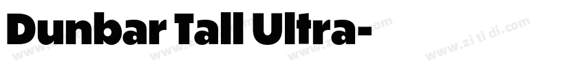 Dunbar Tall Ultra字体转换